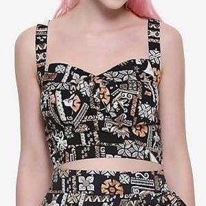 NWT Her Universe Disney Moana Retro Girls Crop Top